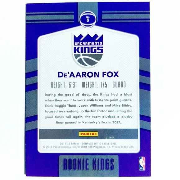 Sacramento Kings (De'Aaron Fox) - BKBL [26_DF1] - Picture 3 of 3